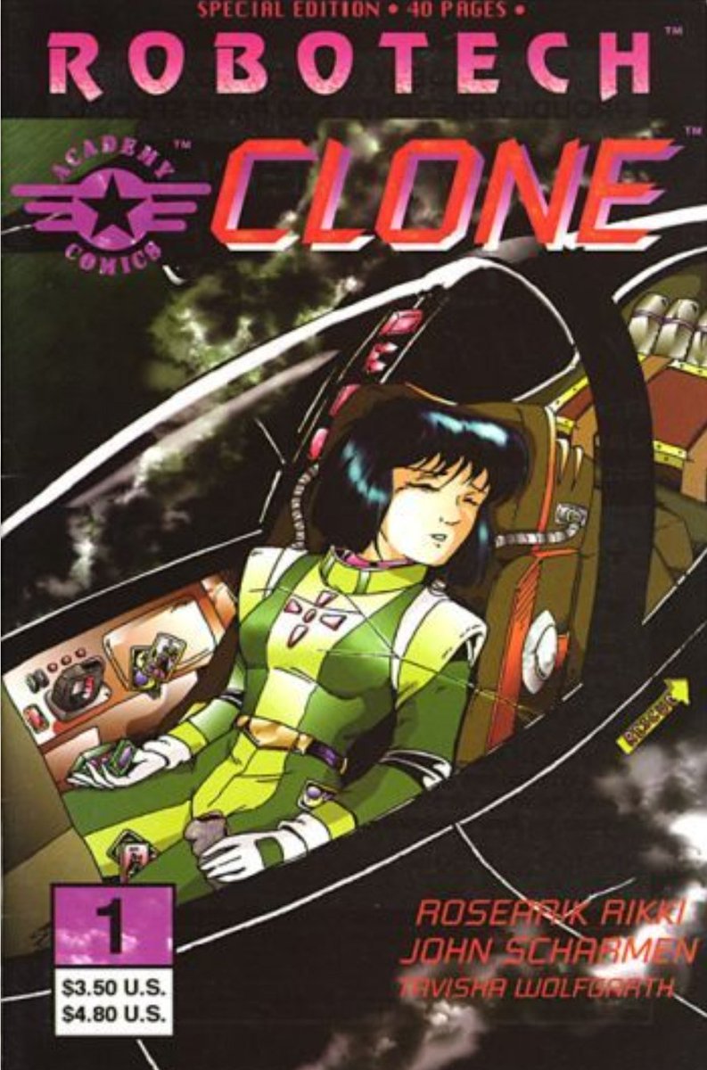 ComicsRobotech's tweet photo. CLONE SPECIAL
"Youth Inertia"
Story by Rosearik Rikki & John Scharmen
Art by Tavisha Wolfgarth
Academy Comics, June 1995
#Robotech #RobotechComics #RobotechClone #AcademyComics https://t.co/GxR0c74IEQ
