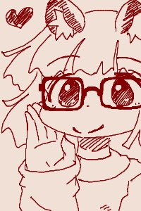 「ちかごろのらくがき1めがねたぬきとBT-7274 」|うちうのイラスト