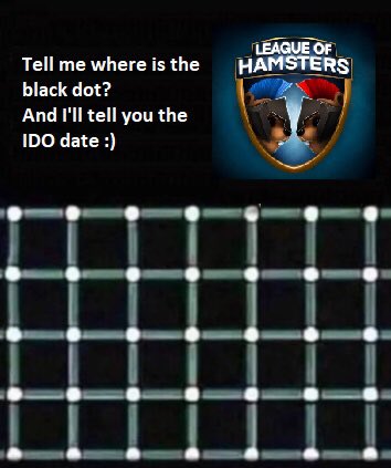 AlexVasilin's tweet photo. Tell me where is the black dot? And I'll tell you the IDO date πππ
#League_of_hamsters #LeagueOfHamstets #M2E #P2E #P2EGames #Web3Gaming #NFT #metaverse #OneGameOneLife #justdoit https://t.co/6uQa3TIB5z