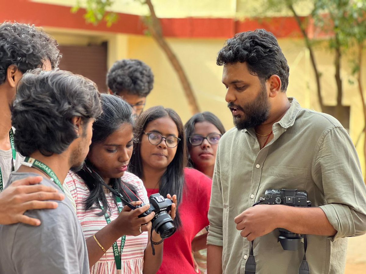 pgcommunmcc's tweet photo. The Department of communication organized a workshop on the Basics of Photography for the students of I MA Communication on 27th January 2023.

#guestlecture #photographyworkshop #departmentofcommunicationmcc #MCC #basicphotography #advancephotography https://t.co/EDYrTM1uQq