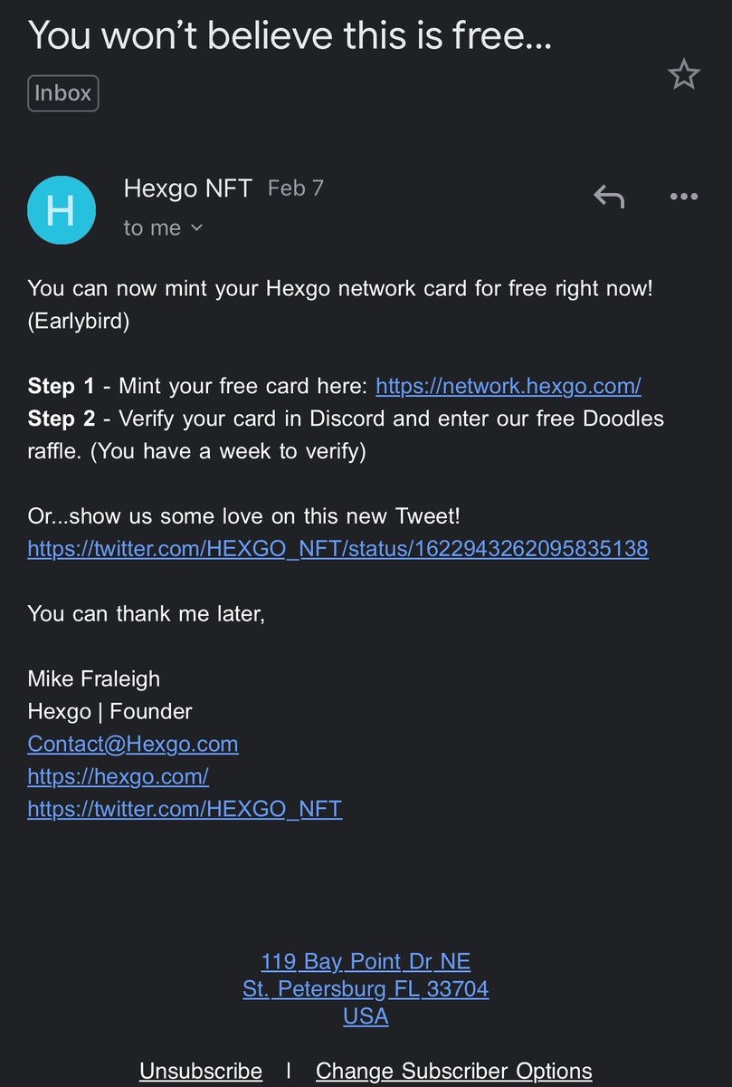 Looks like #phishing n my email!!