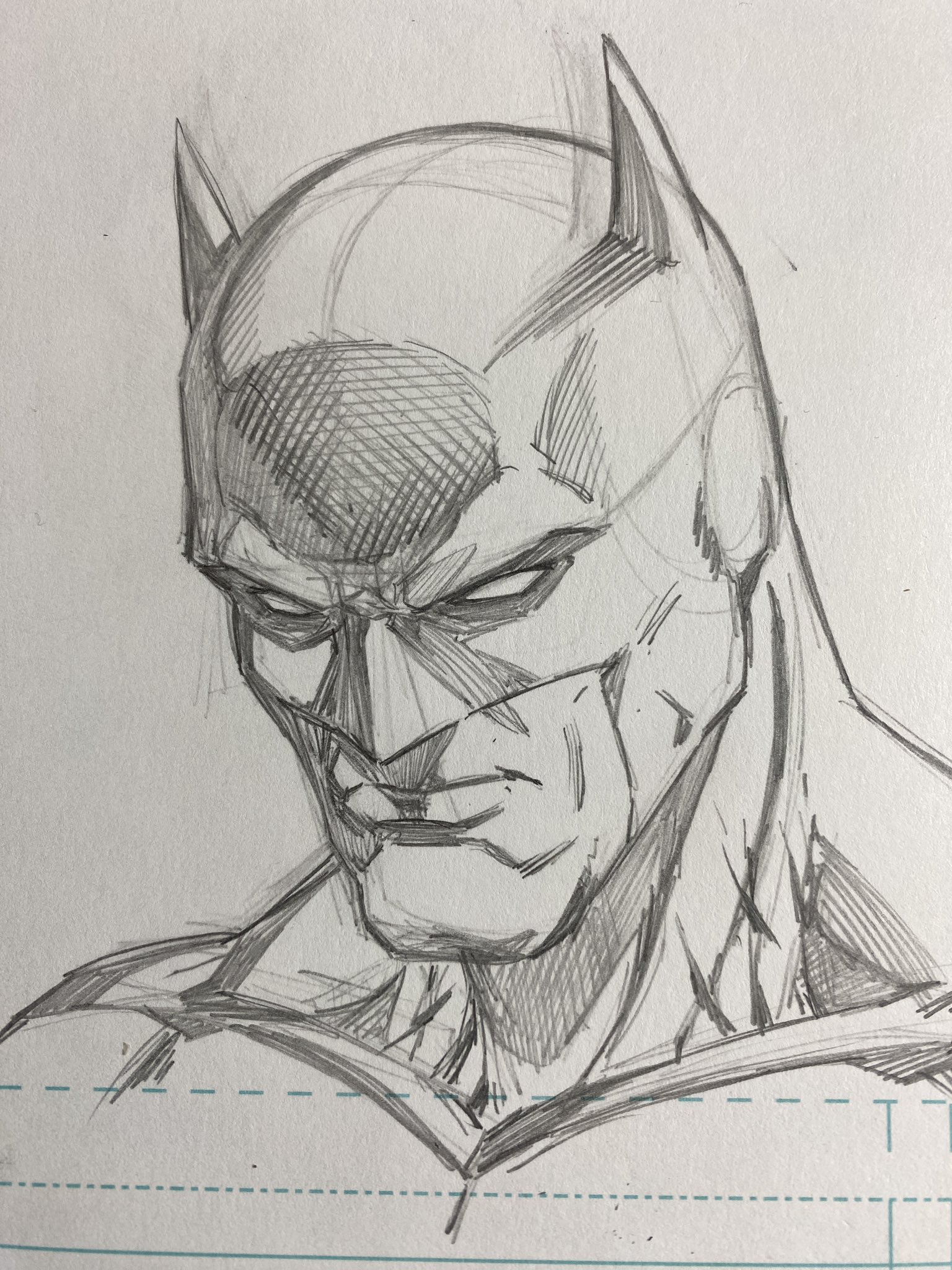 batman pencil drawing