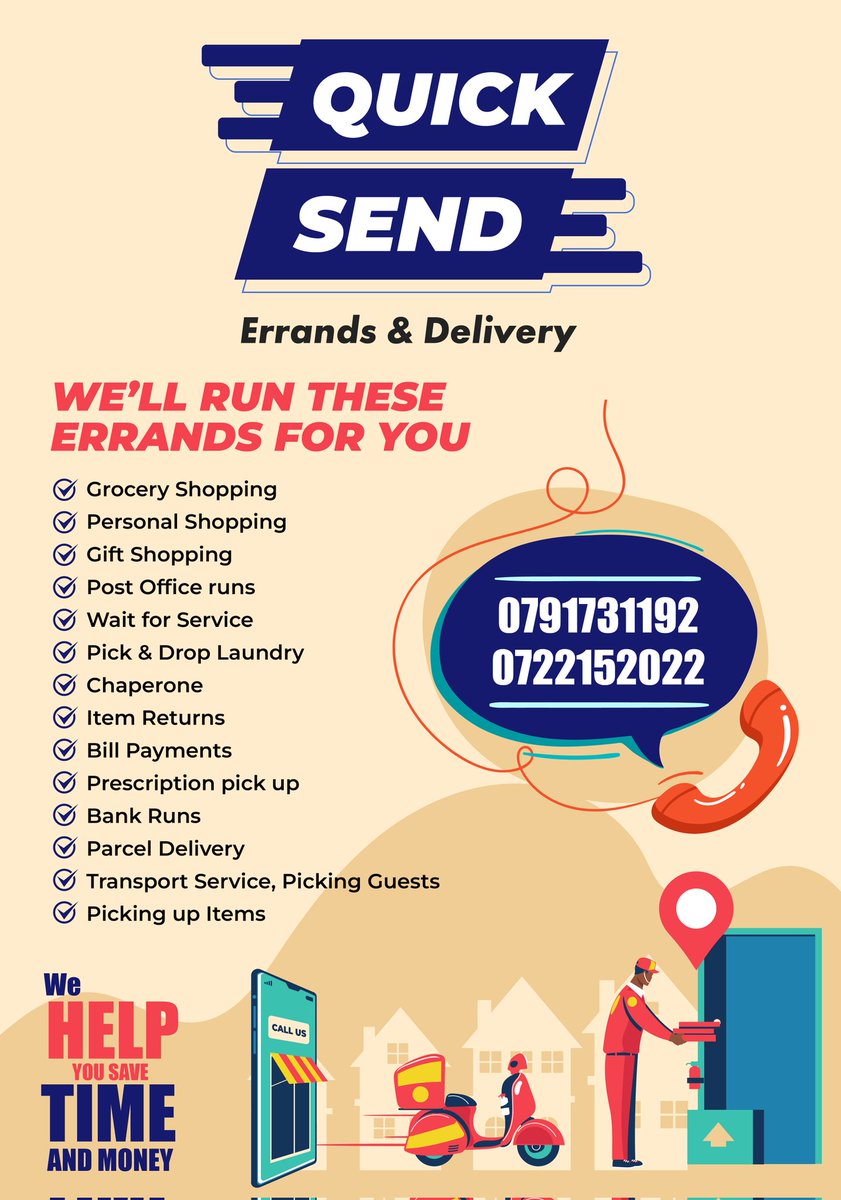 nyammackfetch's tweet photo. We make every hour of your day count! #QuickSend #errands https://t.co/R8JssuDLUS