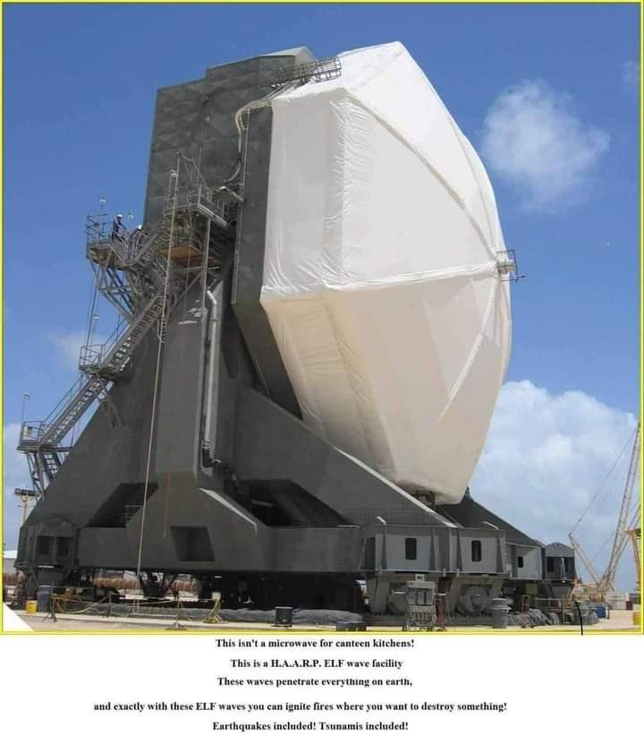 ricardomartinpr's tweet photo. A arma HAARP de microondas pode penetrar na Terra e causar terremotos.
 O HAARP é uma arma de frequência semelhante ao 5G, mas muito mais poderosa. https://t.co/GGW4g9RIt9