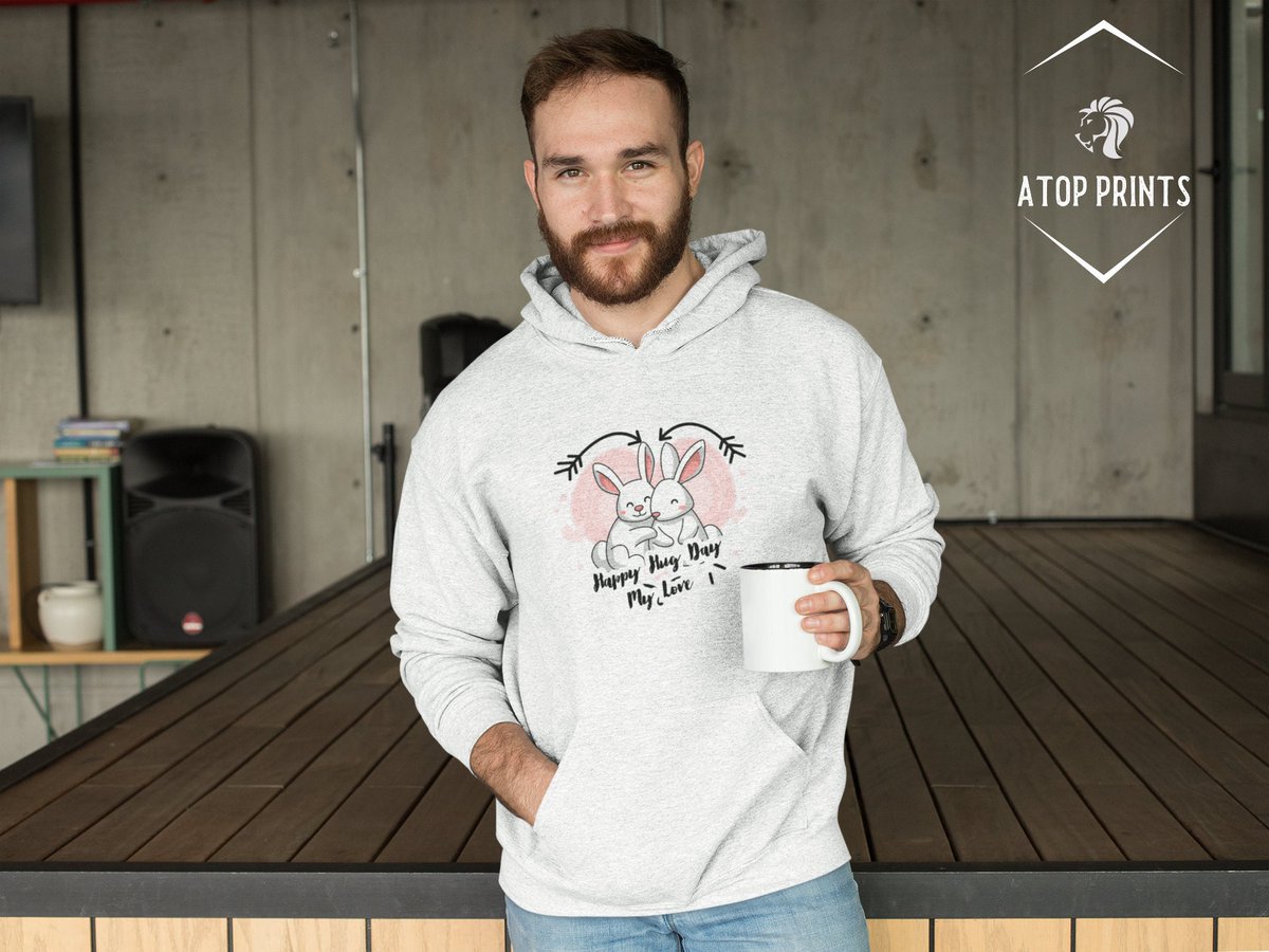 Excited to share the valentines addition to my #etsy shop: Valentine's Hug Day - Unisex Hoodie etsy.me/3JXgg2n #valentineshoodie #valentinesoutfit #womanshoodie #valentinestees #manshoodie #proposedayhoodie #valentines #hugdayhoodie #atopprint