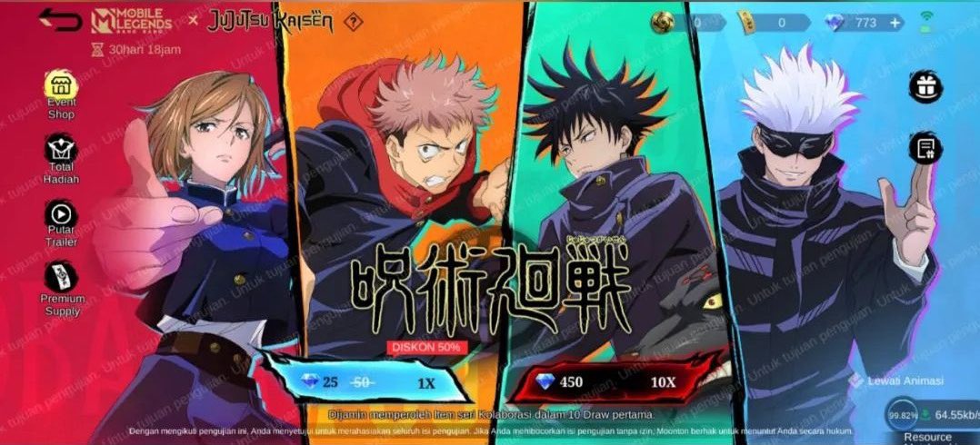 ✰ PO JOKI JUJUTSU KAISEN X MLBB ✰

18 Febuari Rp. 950.000
25 Febuari Rp. 850.000

˚꒰ via login
˚꒰ bebas milih skin
˚꒰ pasti dapat printilan ☑️

💌 whatsapp :: tiny.cc/wachae   

x.com/messages/compo…