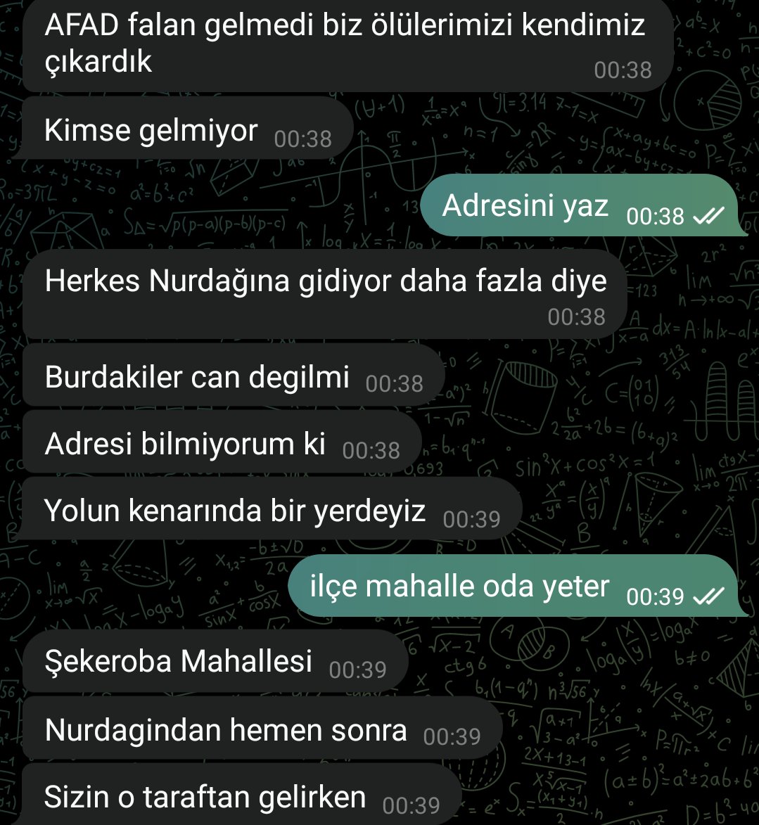 TAM 3 GÜN GEÇTİ... LÜTFEN YARDIM YARDIM EDİN !!!
Adana'dan giderken Nurdağından hemen sonra 
Maraş Türkoğlu şekeroba mahallesi
<a href="/OguzhanUgur/">Oğuzhan Uğur</a> <a href="/haluklevent/">Haluk Levent ( Ahbap Ekibi )</a> <a href="/AFADBaskanlik/">AFAD</a> <a href="/ahbap/">Ahbap</a> <a href="/BabalaTv/">BaBaLa TV</a> #deprem #Kahramanmaras #YardimEdin