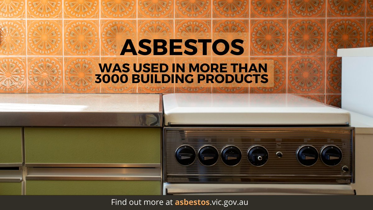 LVasbestos's tweet photo. In Australia asbestos was used in more than 3000 building products up until 1990. 
Many of these products are now naturally degrading and releasing dangerous cancer-causing asbestos fibres.
Call a professional for advice before you do any DIY. https://t.co/7OI683SMMi
