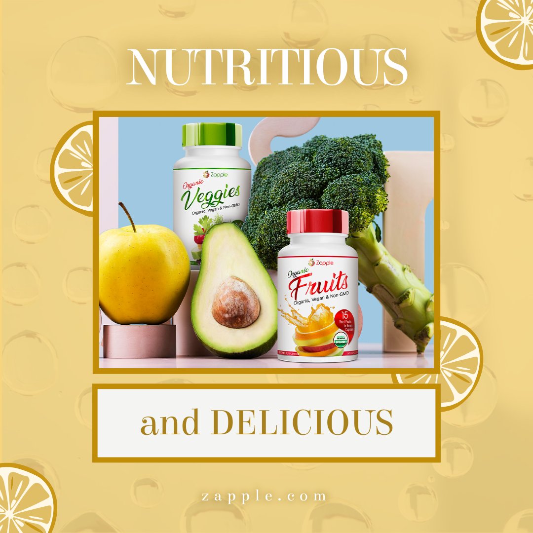 zappleglobal's tweet photo. We've preserved the color, smell, and taste of 100% real fruits and vegetables in Zapple Organic capsules, making them both nutritious and delicious! https://t.co/FEK2FNH9VJ