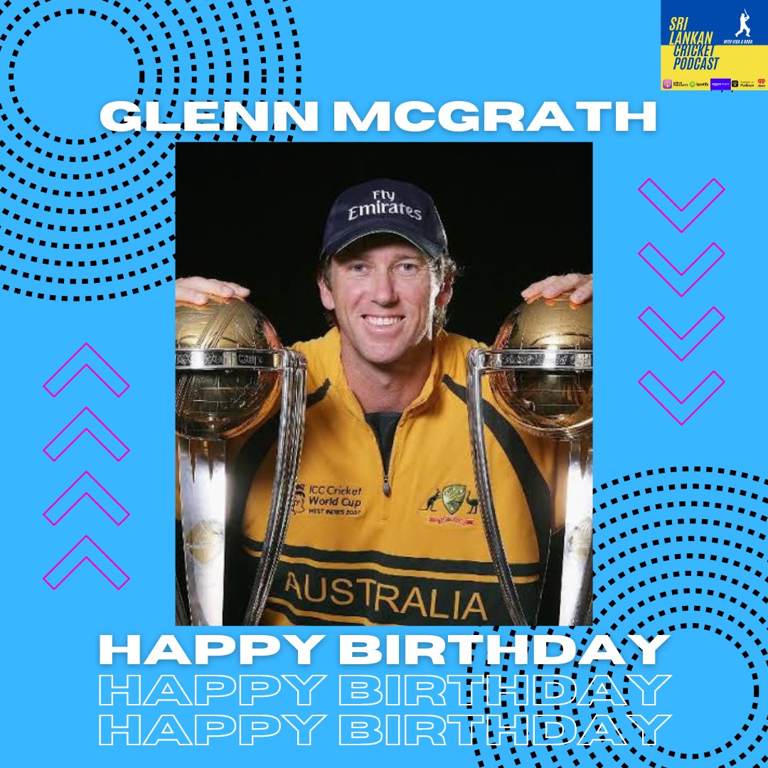 Man who holds the record for Most wickets (71) in World cups, Glenn McGrath turns 53 today.
Happy birthday 