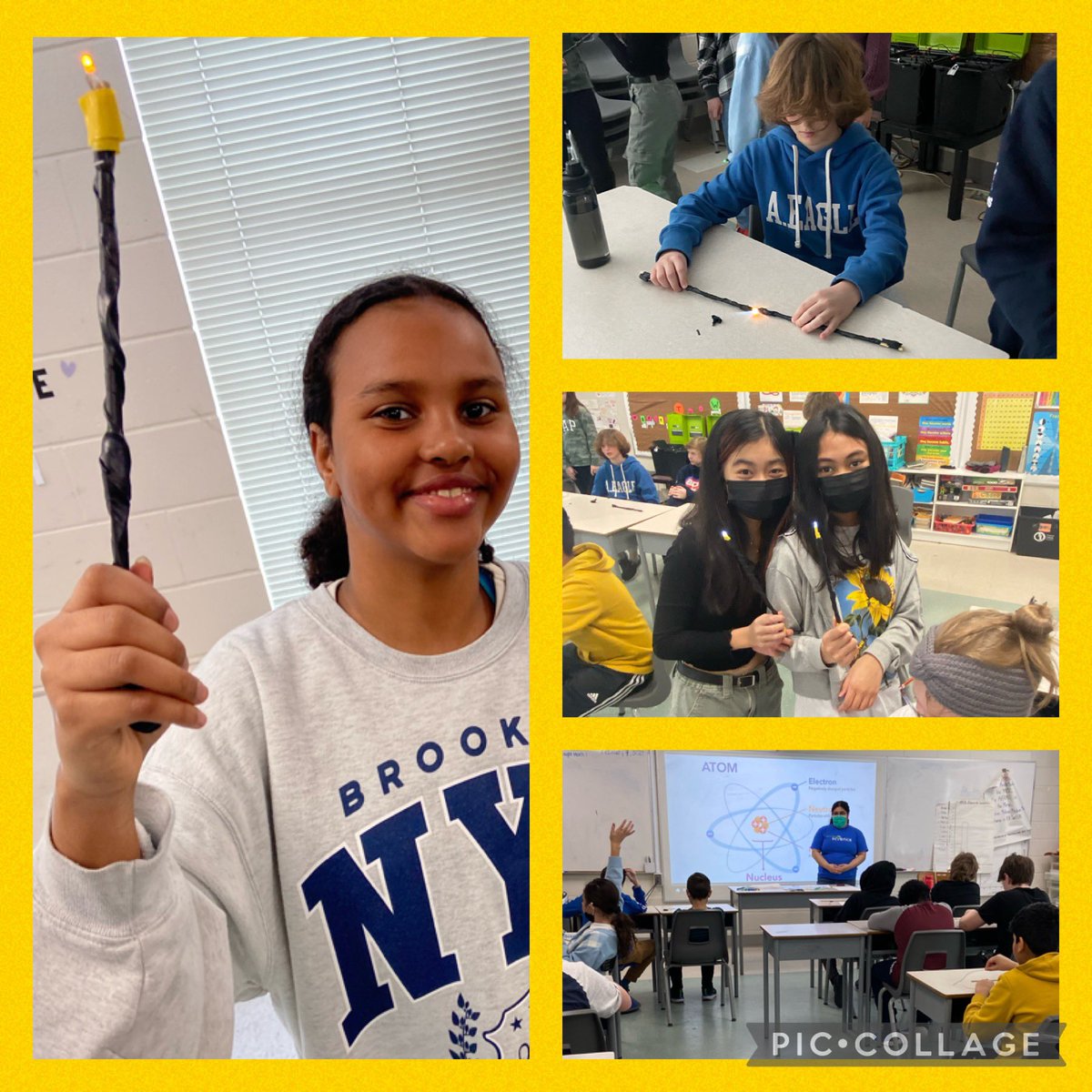 SKentsclassroom's tweet photo. Bibbidi-Bobbidi-Boo πͺ
Gr 6 Ss made Magic Wands today as apart of understanding circuits in our Electricity Unit! @AssisiOCSB @mrboddysclass #ocsb #ocsbDL #fraDL
Thank you @LetsTalkScience https://t.co/tKFr2wne3U