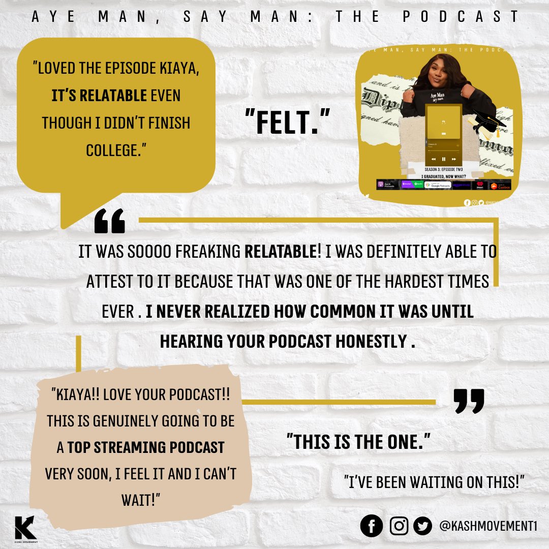 Real responses. Real people. Real podcast. Check it out for yourself! Link in Bio! ✨ #kashmovement #AMSM