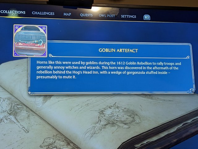 chromedupcheeks's tweet photo. HOLY SHIT THE ANTISEMITIC CARICATURE GOBLINS IN HOGWARTS LEGACY EVEN HAVE A SHOFAR ARE YOU KIDDING ME. ARE YOU JOKING. WHAT THE HELL https://t.co/frZEr6mLkS