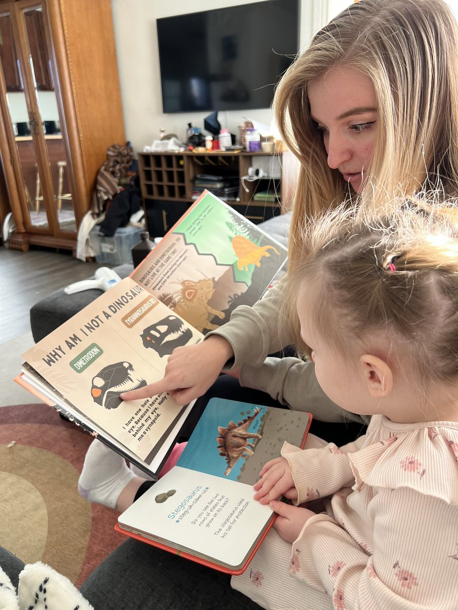 Hollycheyenne98's tweet photo. Are you looking for a new children’s paleontology book? I just published “I Came Before the Dinosaurs!”
Peyton loves her new book!
#childrensbooks #paleontology #dimetrodon #childrensbookillustration #childrenssciencebooks #dinosaurbooks #paleontology #paleontologybooks https://t.co/OkDZNms6Zl
