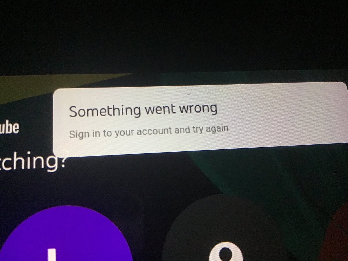 JessOvBHE's tweet photo. @TeamYouTube my Nintendo Switch is suddenly showing this - I was watching videos just fine a few minutes ago. Is there some maintenace or bug that you know about? Password correct, its showing error on guest mode too, just comes back to this screen when you click a profile https://t.co/95YZs2Zhtx