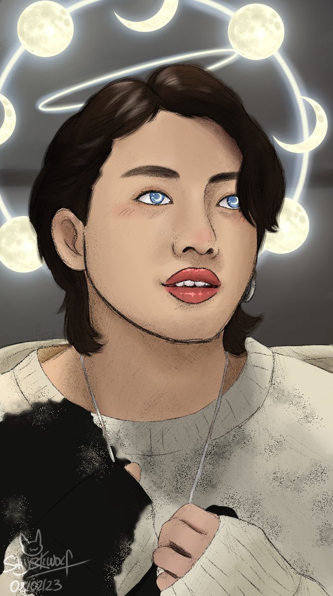 ShyMultiCub's tweet photo. ※—- 🌙🌕🌙🌕🌙
"All these lights are colored in by you
All these times are precious due to you
Four seasons have passed with you
Four scents were left cause' of you"
🌙
♡
#Jungkook #jeonjungkook #jungkookfanart #jkfanart #bts #btsfanart #btsartist #KpopArt #Kpop
#kpopfanart 🌕 https://t.co/sUGUZHM3NL