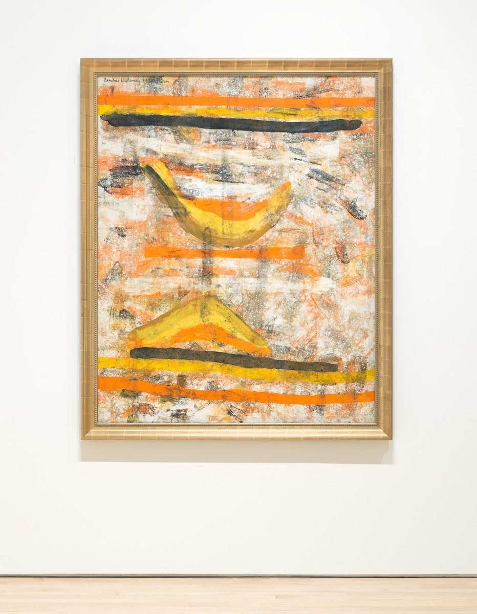 ☀️ Mid-week sunshine brought to you by Beauford Delaney's, "Untitled" (1974).

Delaney made this work decades after he left New York in 1953 for Paris, where he joined a community of African American artists, writers, and musicians. 

See Delaney's work on Floor 4.