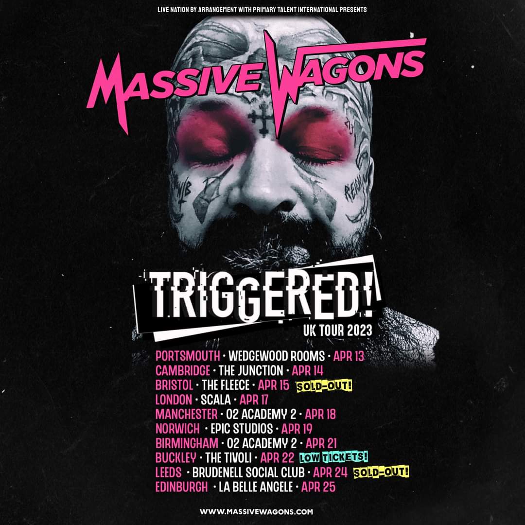 VanzigMoshPit's tweet photo. I choose Triggered! over House of Noise. @MassiveWagons  is wearing all of the same influences, but with more of a party vibe, slightly more aggressive &amp; musicality is pushed further. Full Content -> https://t.co/SqQVvvJokw #vanzignation #hardrock #thewildhearts #thedarkness https://t.co/JNuBxie195