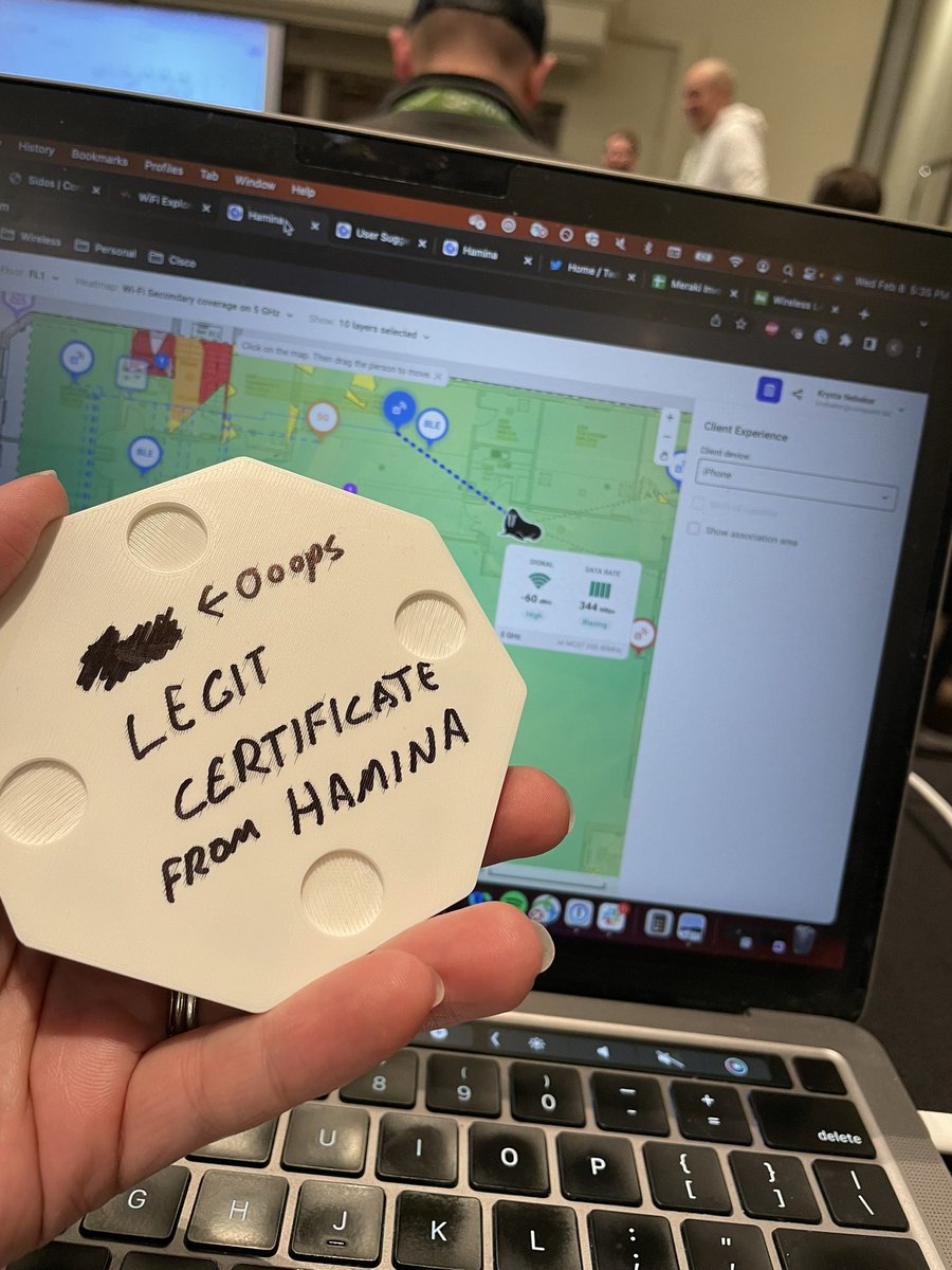 WiFi_Kub's tweet photo. Totally legit forever certified Hamina Person #WLPC2023 #wlpc @HaminaWireless https://t.co/CnhycgEtlW