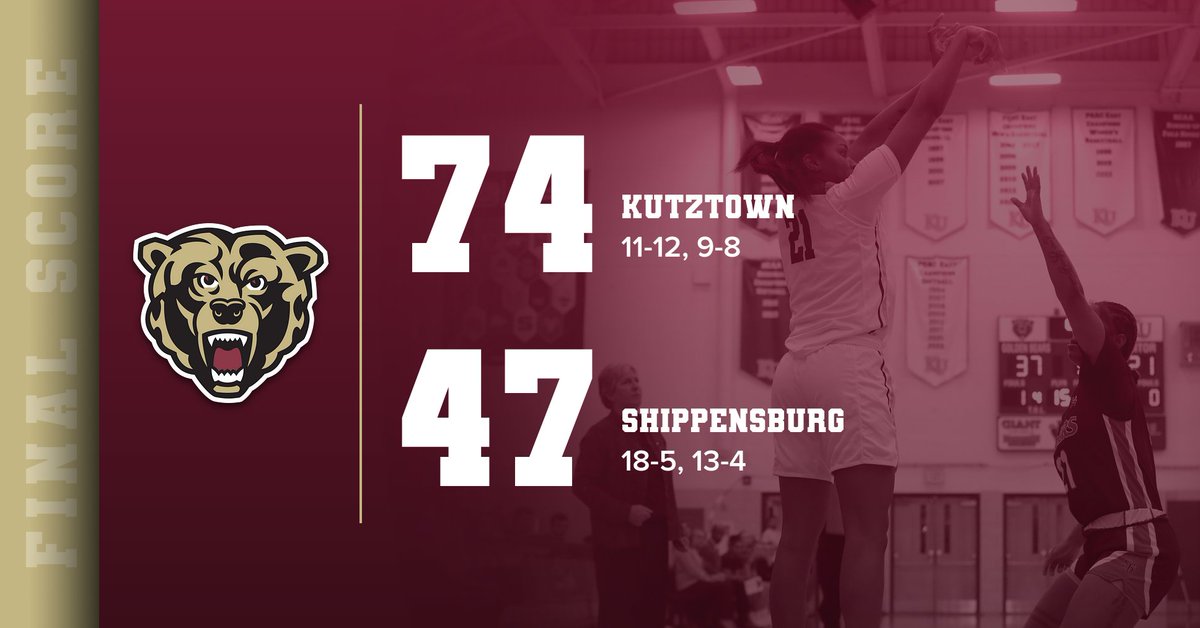 KUGoldenBears's tweet photo. WBB | FINAL | @KUBearsWBB 74, Shippensburg 47. 

Naia Pulliam scored a career-high 31 points and the KU defense was swarming all night. #HereYouRoar https://t.co/r2DPMRwkvL