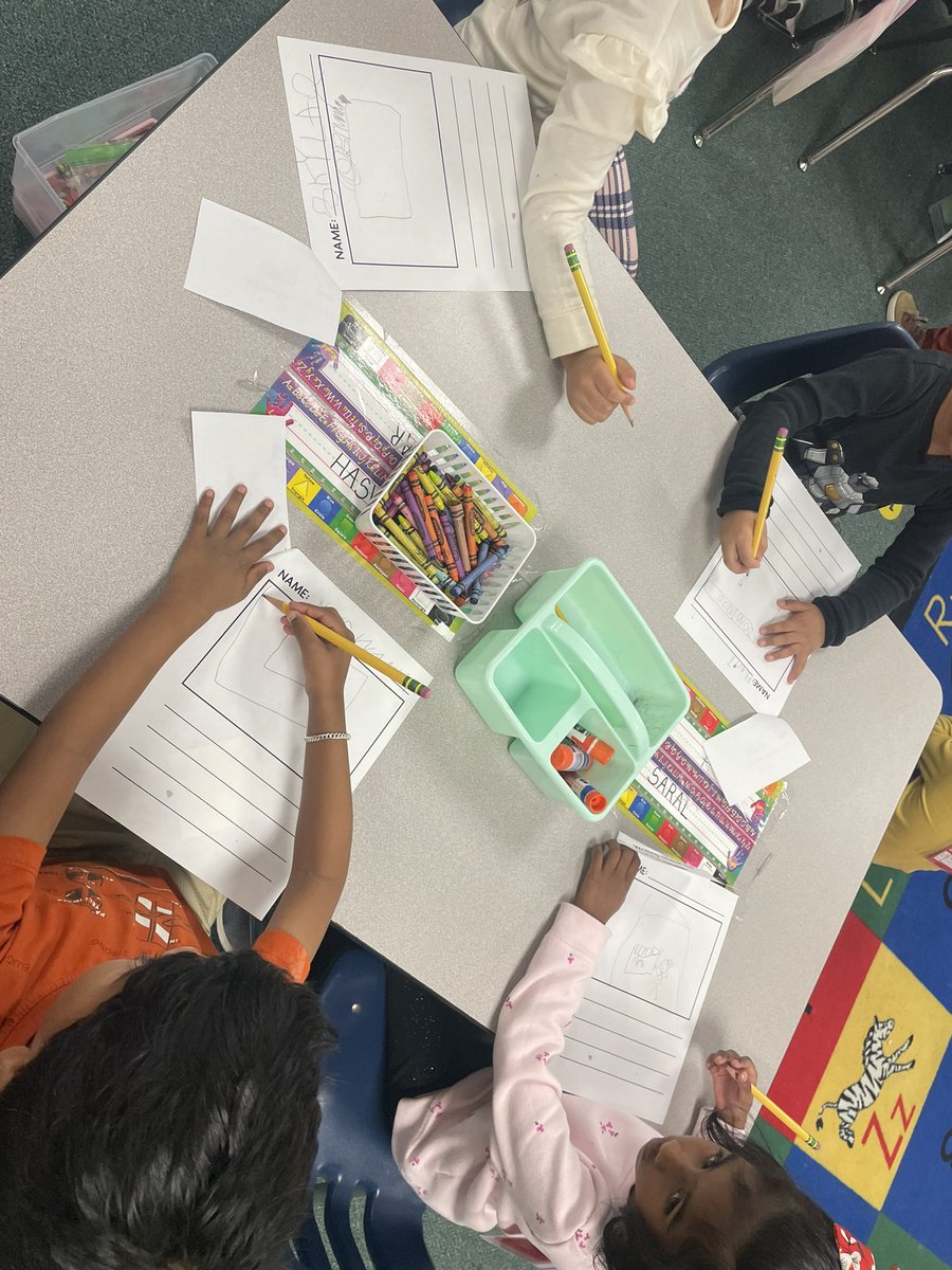FreemanTigers's tweet photo. PreK students at Freeman are busy writing stories, drawing pictures and labeling details. Great job using our literacy skills to share as authors! @CFBISD #cfbproud @drdanawest @Susantkelly @SandyMeyerCFB @susanmachayo https://t.co/mqK9DmxQma