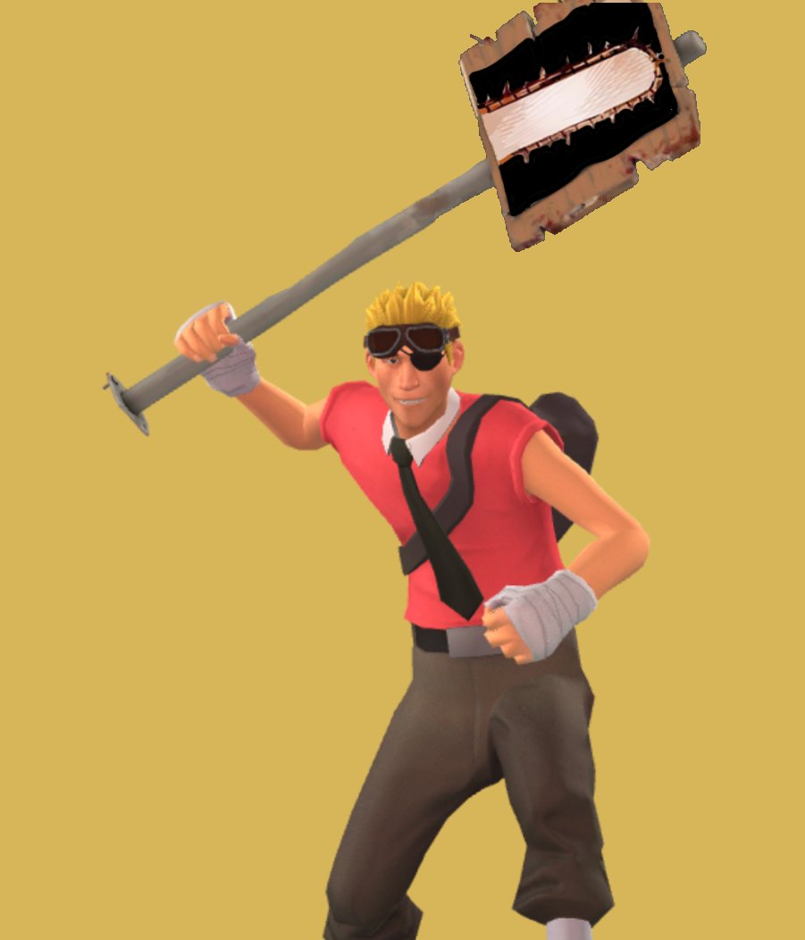 IcexiB's tweet photo. denji in tf2 real https://t.co/L67HeyO8GH