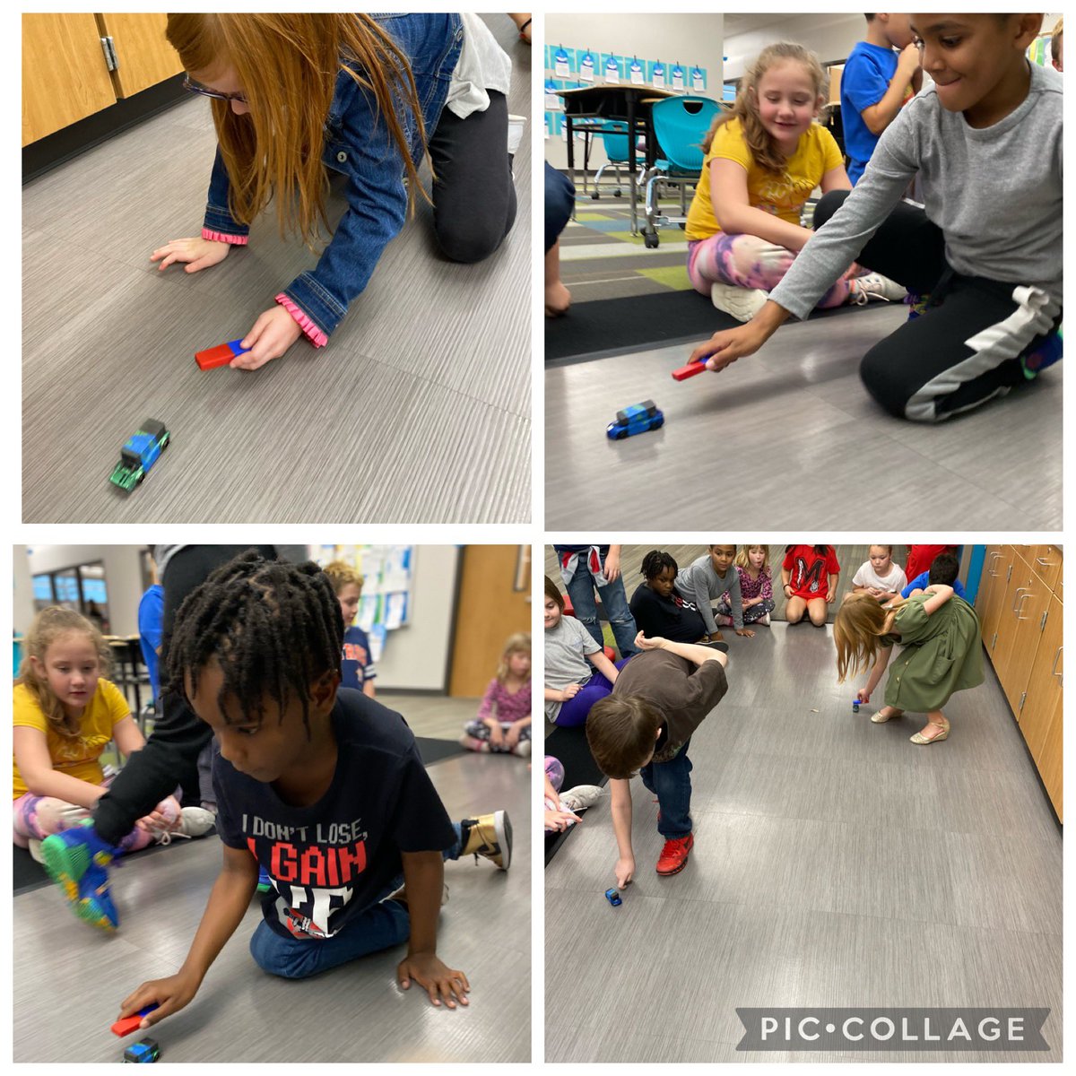 Magnets are always a hit in 1st grade!!! Repelling in action 🚗 💨 🏁<a href="/MahaffeyKISD/">Mahaffey Elementary</a> <a href="/KleinISD/">Klein ISD</a>
