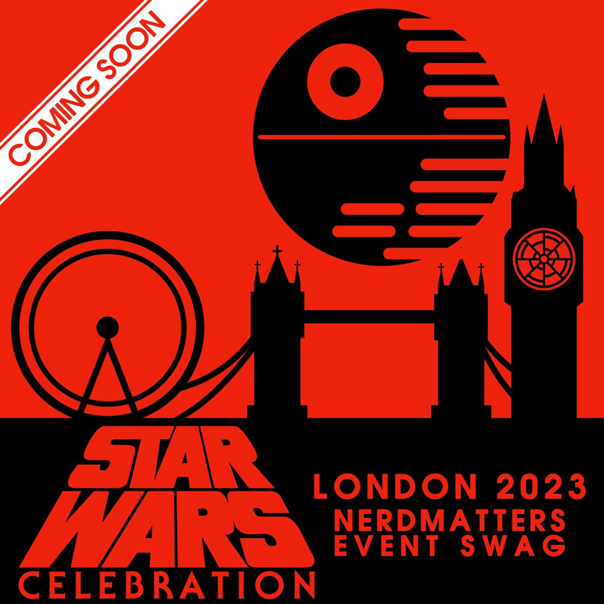 nerdmatters's tweet photo. You bet your ass there’s gonna be SWAG! New stuff for Celebration ‘23 including a collaboration with the great @fuzzballflair that is sure to delight and confuse. Reveals soon! #starwars #starwarscelebration #starwarscelebrationeurope #starwarscelebrationlondon  #m #nerdmatters https://t.co/m04DRk32fP