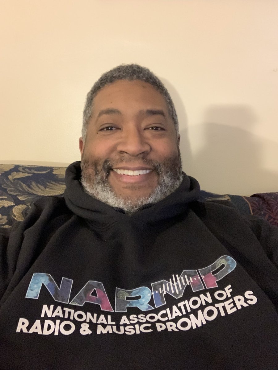 Look at who got their <a href="/TheNARMP/">National Association of Radio & Music Promoters</a> hoodie? 👀

Check our very happy NAMRP member, @_Corey_Warren, who is reppin in our official merch! 

We invite you to join America’s premier consortium for music promoters for only $10 annually!

NARMP.org