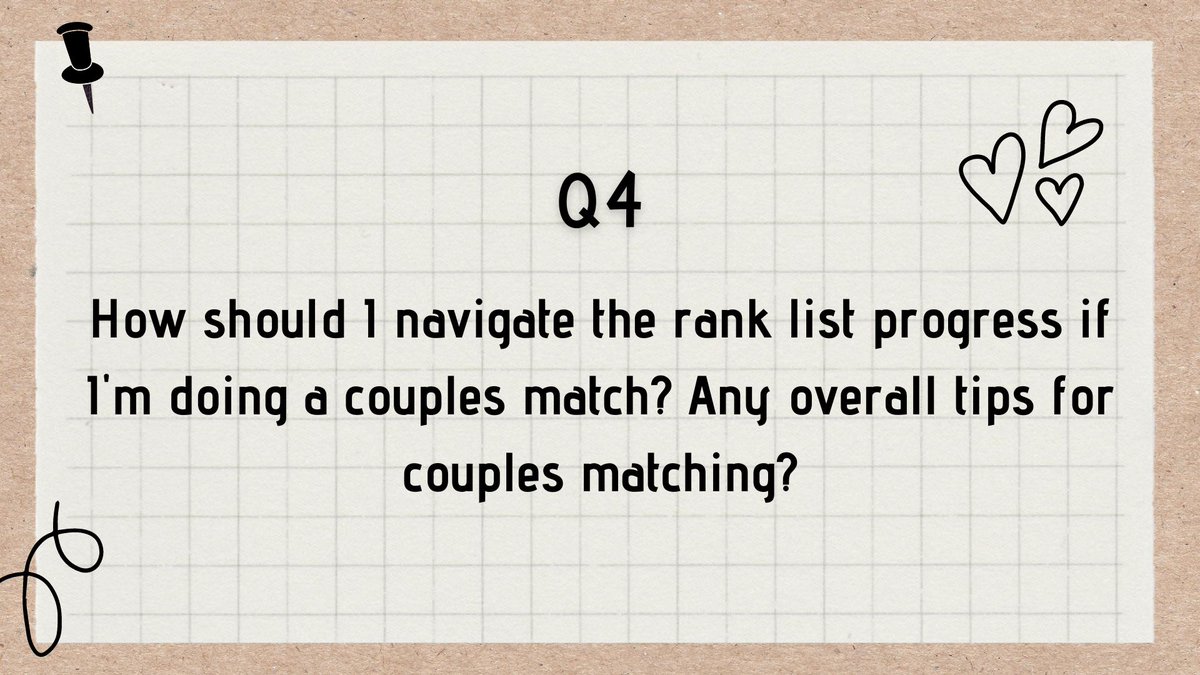 Question #4 

Couples matching anyone?