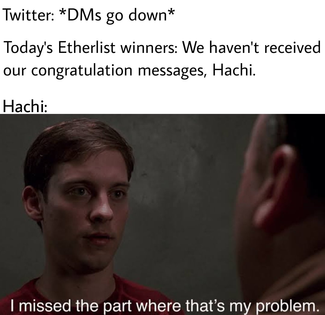 Chad <a href="/SpiritEther/">spirit ofether</a> is right. Blame that Musk fella for the <a href="/Ether/">ETHER</a> wl message disruption 😅 But yeah, to battle such irksome situations in future, which there would be aplenty, <a href="/visionofviii/">V</a> should arrange for Hachi's alternate message dispatching app in Spirit Realm 😁👻