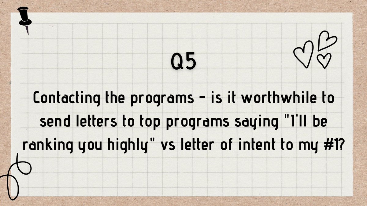 Final question!! 

Sending letters to programs - yay or nay?