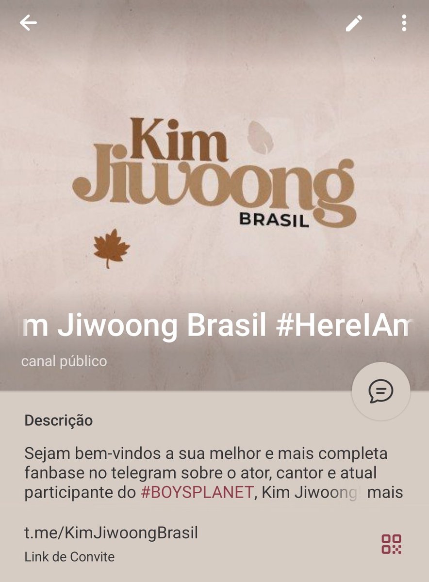 jiwoongbr's tweet photo. [#📣] — Com o perigo de tomar ban, decidimos iniciar nosso canal no telegram. Lá iremos postar as mesmas atualizações que aqui e teremos um chat para conversas. Para aqueles que não tem um, não se preocupem pois continuaremos aqui!

#BOYSPLANET #보이즈플래닛 #KIMJIWOONG #김지웅 https://t.co/DaeNiBj4uF