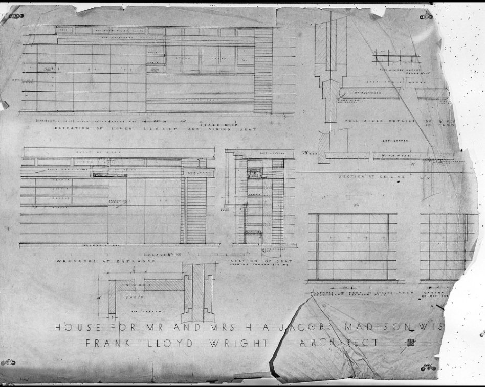 Architext14 on Twitter "FLW???s Jacobs house???. And 23,000 drawings here