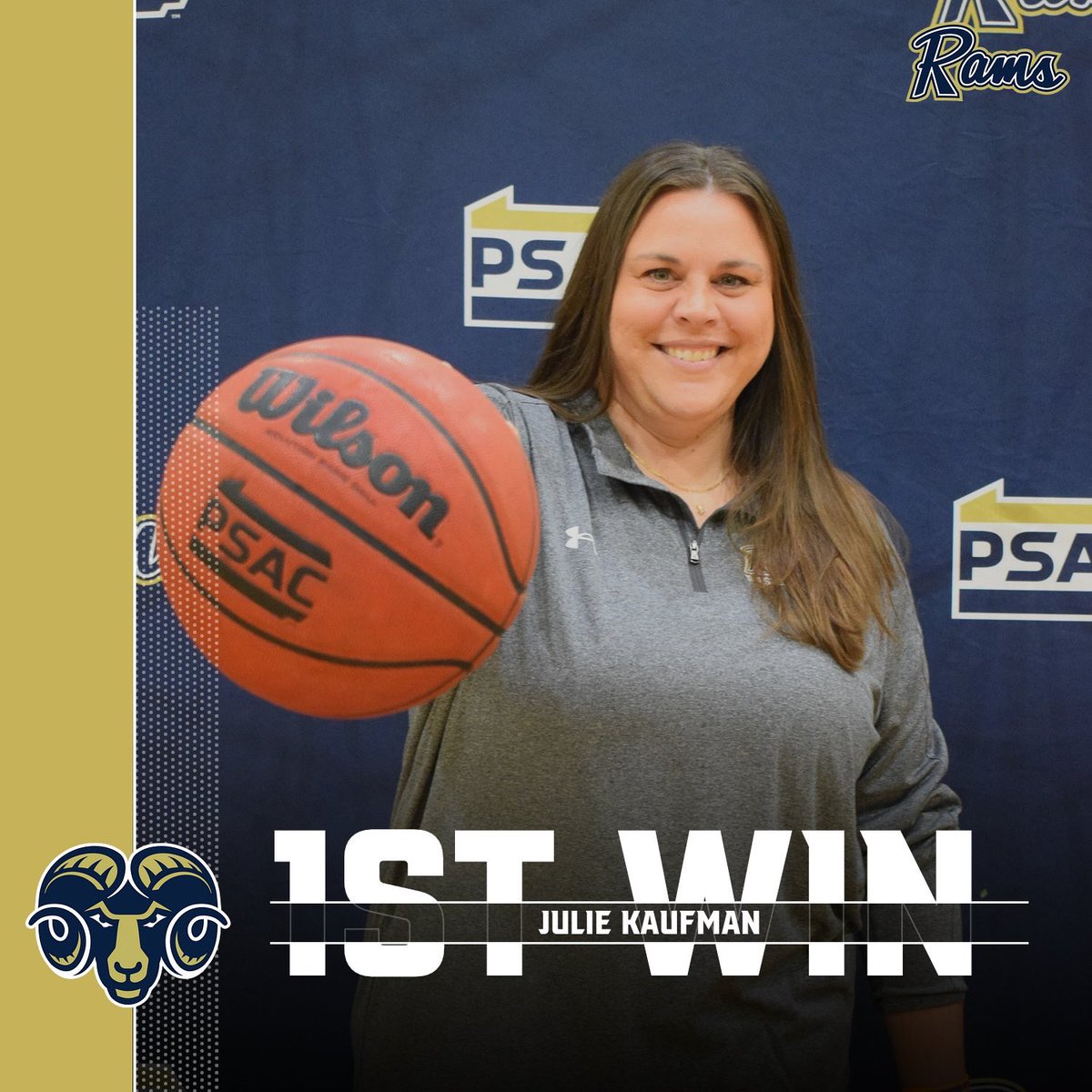 SURamsWHoops's tweet photo. Congrats to our very own , Julie Kaufman, on her first win as a head coach!!! 

#GoRAMS https://t.co/WS6SvyofUg