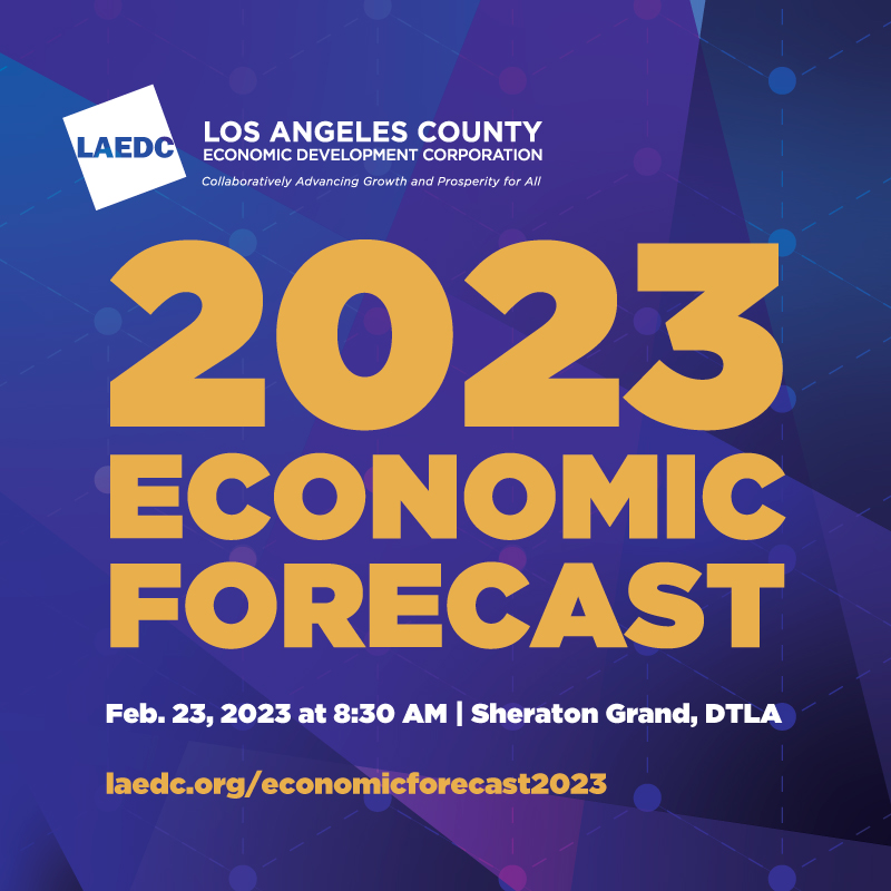 The LAEDC Annual Economic Forecast is LA’s most iconic forecast event. Join us to learn about global, national, and regional economic trends, opportunities, and challenges from industry experts. ⁣

To register, please visit: laedc.org/economicforeca…