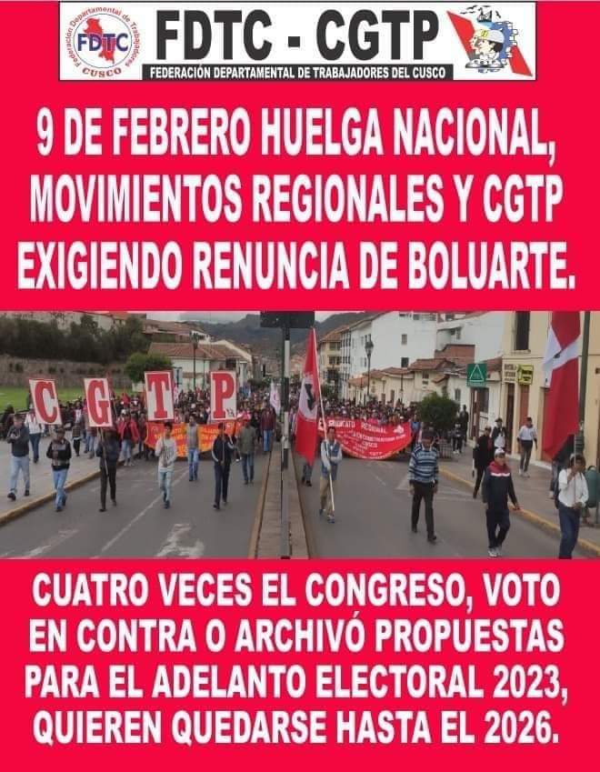 Vero_Mendoza_F's tweet photo. Llevamos dos meses de movilización continua y creciente. 

Mientras el Gobierno y el Congreso se tiran la pelota mutuamente para ganar tiempo, el pueblo avanza en conciencia, solidaridad y organización.

Mañana #9F seguimos en las calles... https://t.co/xUsCjKeuU8
