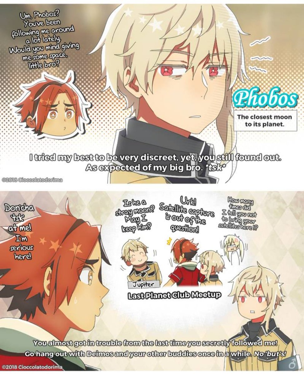 The last retweet made me remember the joke 'valentine's card' I made with Phobos from my comic, Planetary Moe