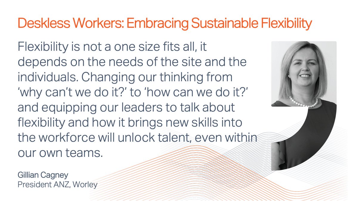 Champions of Change Coalition (@champs_change) on Twitter photo Great hearing from Gillian Cagney, President ANZ, <a href="/Worley_ECR/">Worley</a> during the <a href="/HRPolicy/">HR Policy Association</a> webinar #DesklessWorkers, sharing Worley's journey as a global business striving to allow all workers to work flexibly. #Flexforall #ShiftingExpections championsofchangecoalition.org/resource/shift⊠Great hearing from Gillian Cagney, President ANZ, <a href="/Worley_ECR/">Worley</a> during the <a href="/HRPolicy/">HR Policy Association</a> webinar #DesklessWorkers, sharing Worley's journey as a global business striving to allow all workers to work flexibly. #Flexforall #ShiftingExpections championsofchangecoalition.org/resource/shiftâŠ
