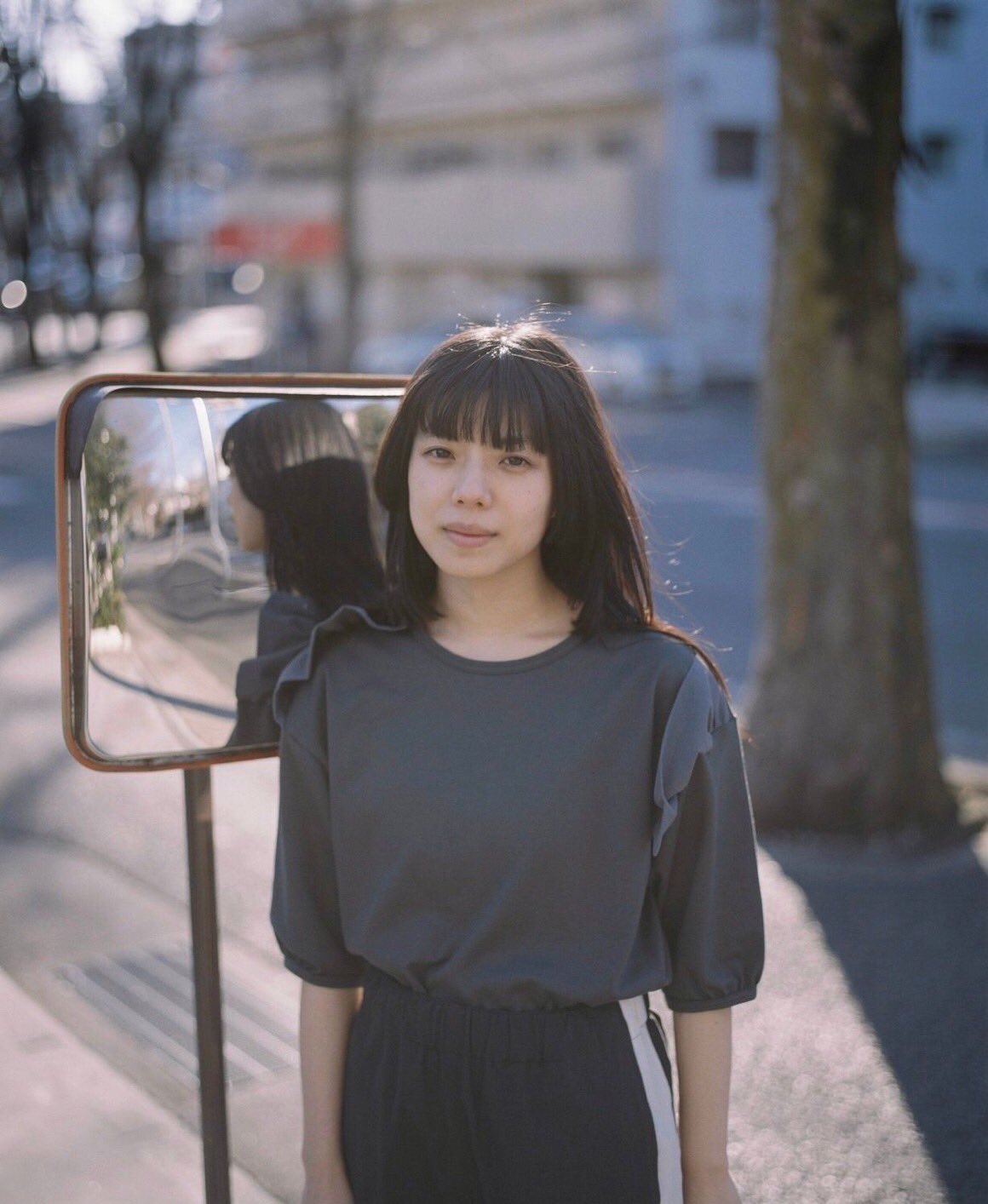 カネコアヤノ フタツククリ 巾着バッグ