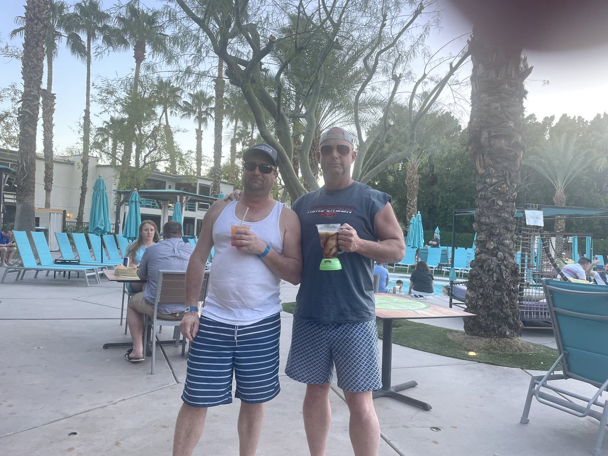 I thought I would be the biggest red neck in Palm Beach with the no sleeves. But <a href="/loesshillfarmer/">Rob Rains</a> took 1st rockin the wife beater. We also decided his Indian name is Rob rains a lot. He’s 17% Apache. The paoti in PB is really good