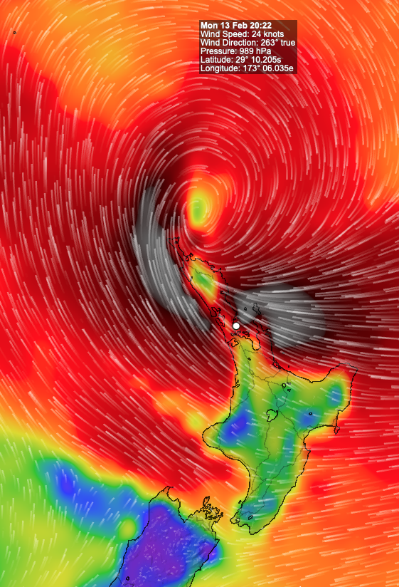 Monday is looking like an excellent day not to be in the North Island.
#NewZealand #CycloneGabrielle
