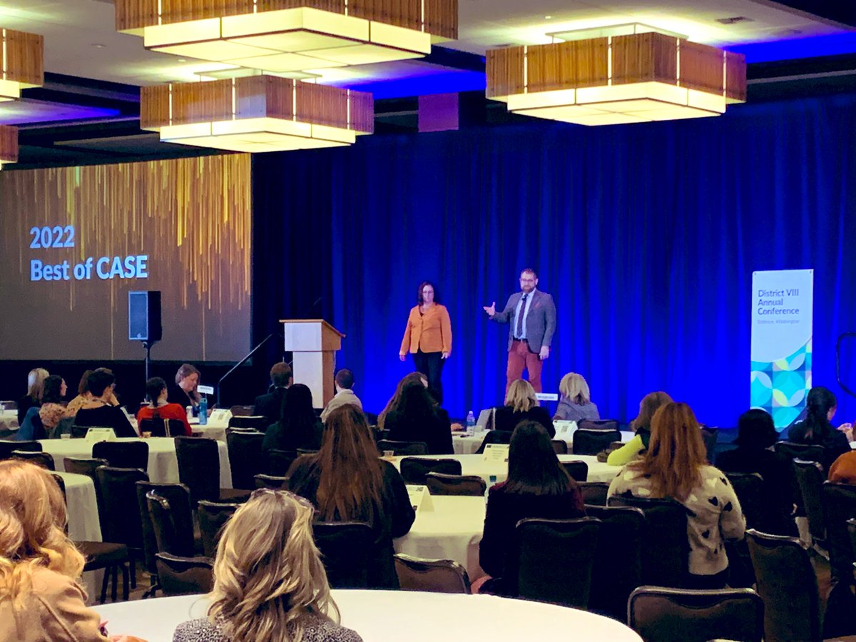 WSUFoundation's tweet photo. WSU’s very own #NickDolce presenting this year’s Best of CASE Awards!

@CASEDistrict8 | @CASEAdvance 
#CASE8 #CASE8Conf https://t.co/3awLtunEI7
