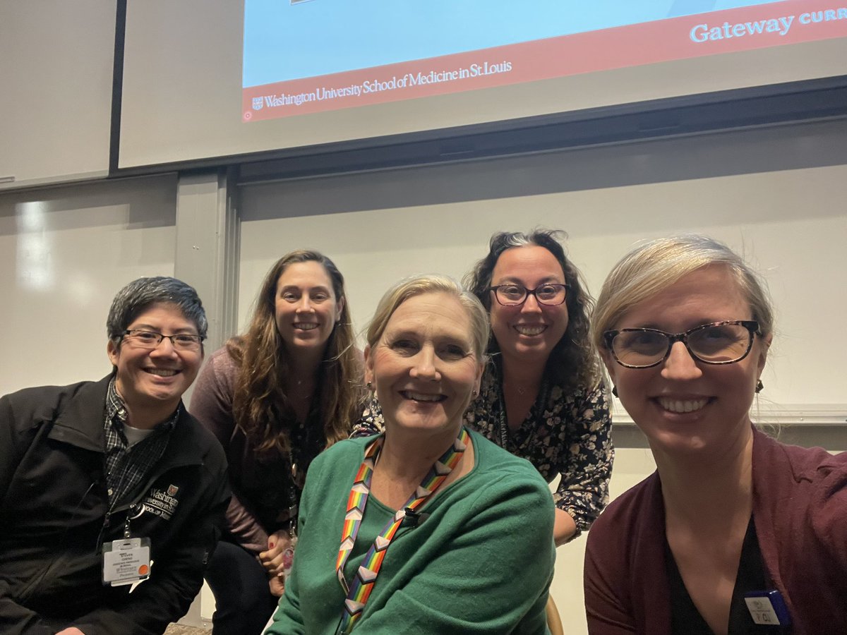 🩺🥼🎤📚Thx so much to @sarahkgreer for leading fun &reflective #MedEd careers panel for the @WUSTLmed #EXPLORE students! Such great questions & loved learning more about the paths & wisdom of @AagaardEva @dcoscomd @RenalRhapsody, legit the best educators I know! #WomenInMedicine