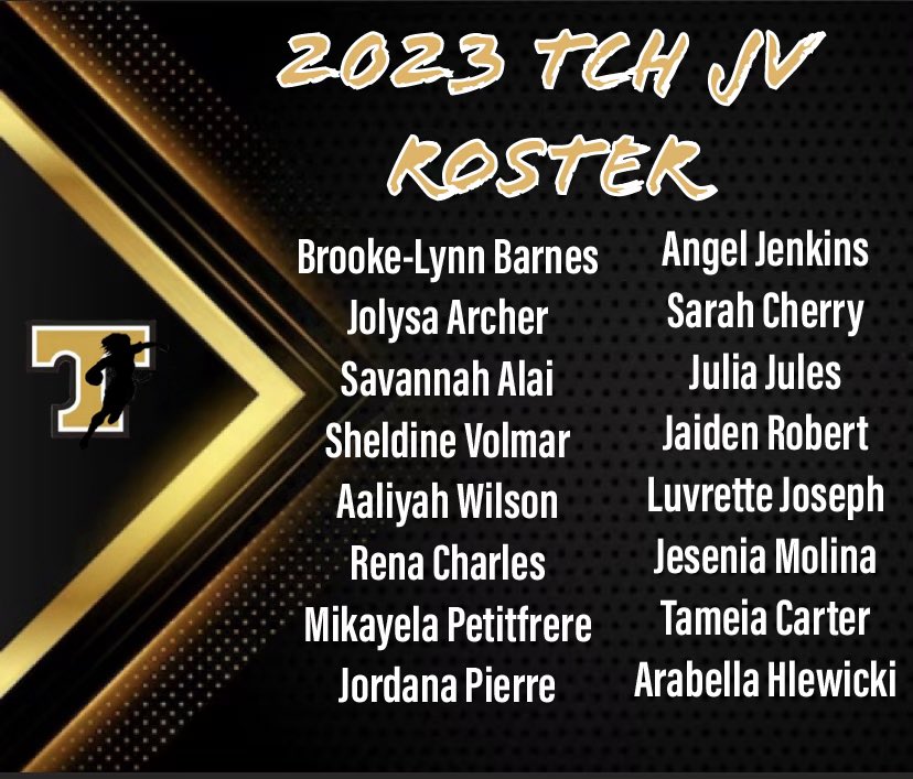 Thank you to all who tried out for our 2023 Titans Flag Football season. There was a lot of talent and we look forward an exciting season. Here is there 2023 Junior Varsity Titans Flag Football Roster. Congrats to all.. TBTB!!!