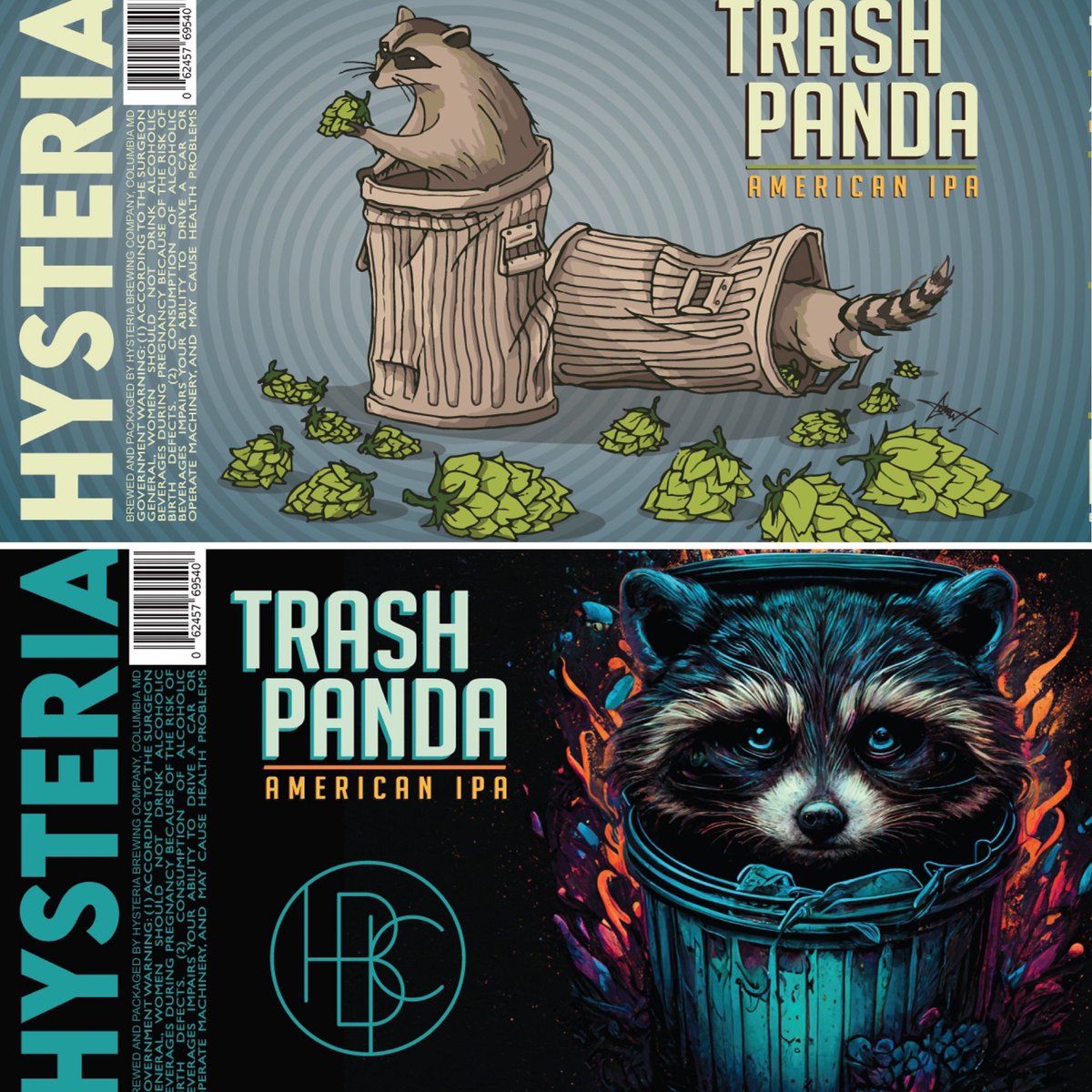 TRASH PANDA IS GETTING A MAKEOVER ❤️‍🔥

REBRAND STARTS FRIDAY

Trash Panda - HOPPED with CITRA, MOSAIC, and SIMCOE 7.2% ABV 🫶

NEW 12OZ CANS AVAILABLE FRIDAY 🍻 #hysteria #craftbeer #rebranding #visitmd #columbiamd #visitcolumbia #brewerylife #hysteriabrewing #trashpanda