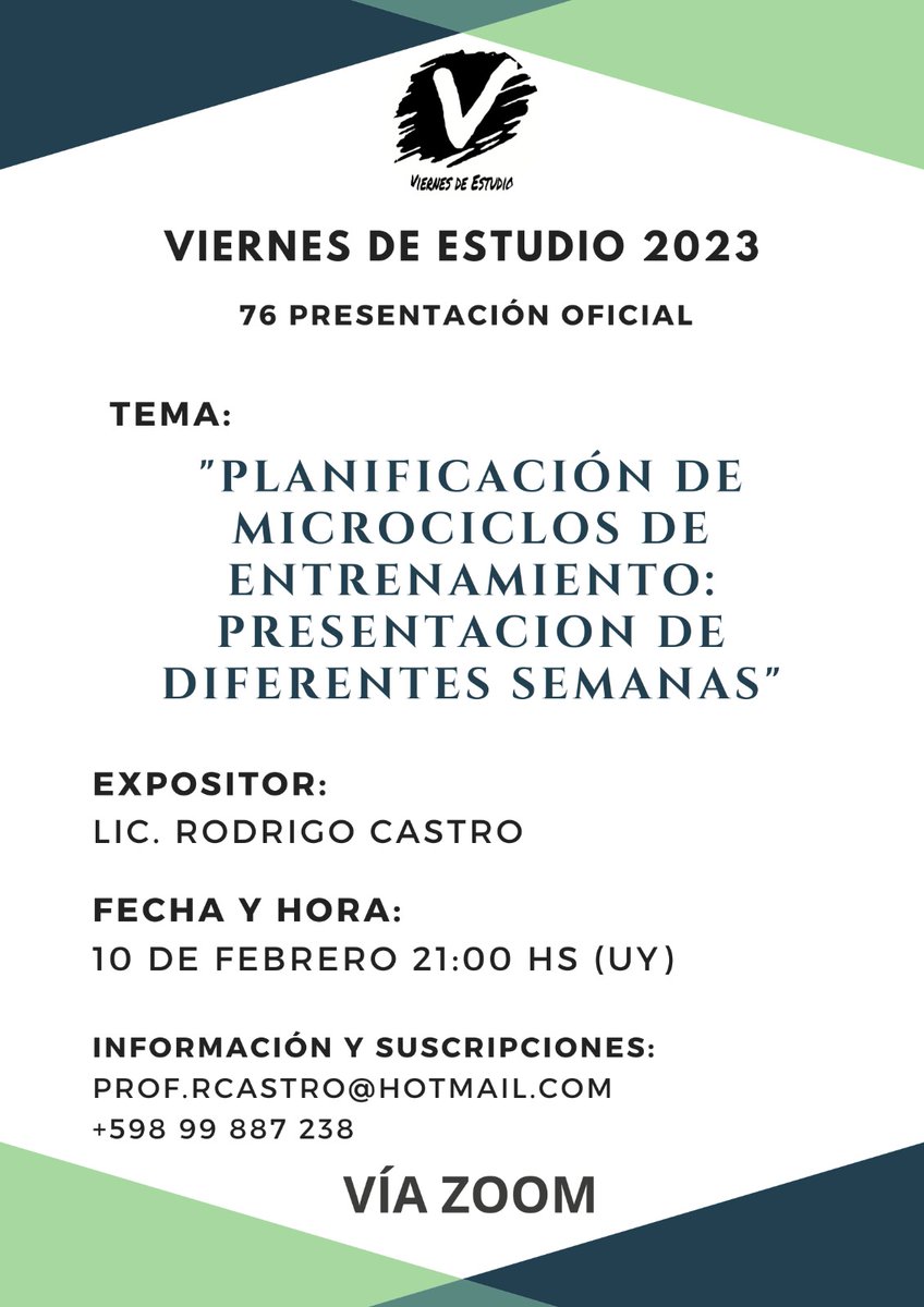 76ta presentación oficial en <a href="/viernesdeestud1/">Viernes de Estudio 2023</a>