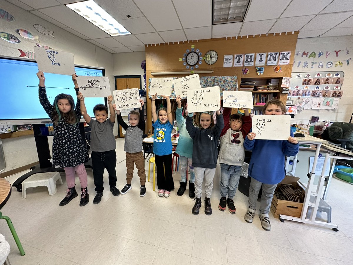 MsRomasco's tweet photo. Look at all the amazing ways we have learned to solve a math problem! @kcrebasehps @RRICKMemorial @RPittorinoAP https://t.co/ByRJZ9UPoh