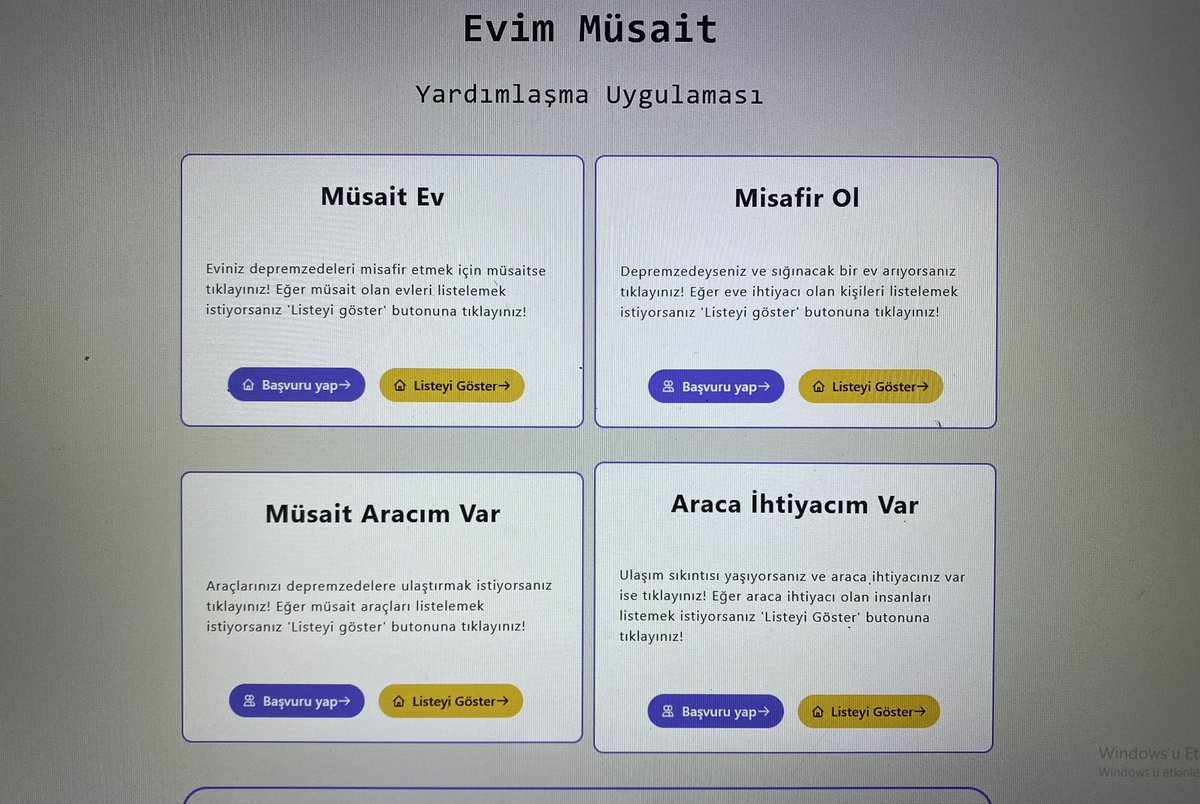 evimmusait.com

#acildeprem #AhbapDernegi <a href="/OguzhanUgur/">Oğuzhan Uğur</a> <a href="/haluklevent/">Haluk Levent ( Ahbap Ekibi )</a>