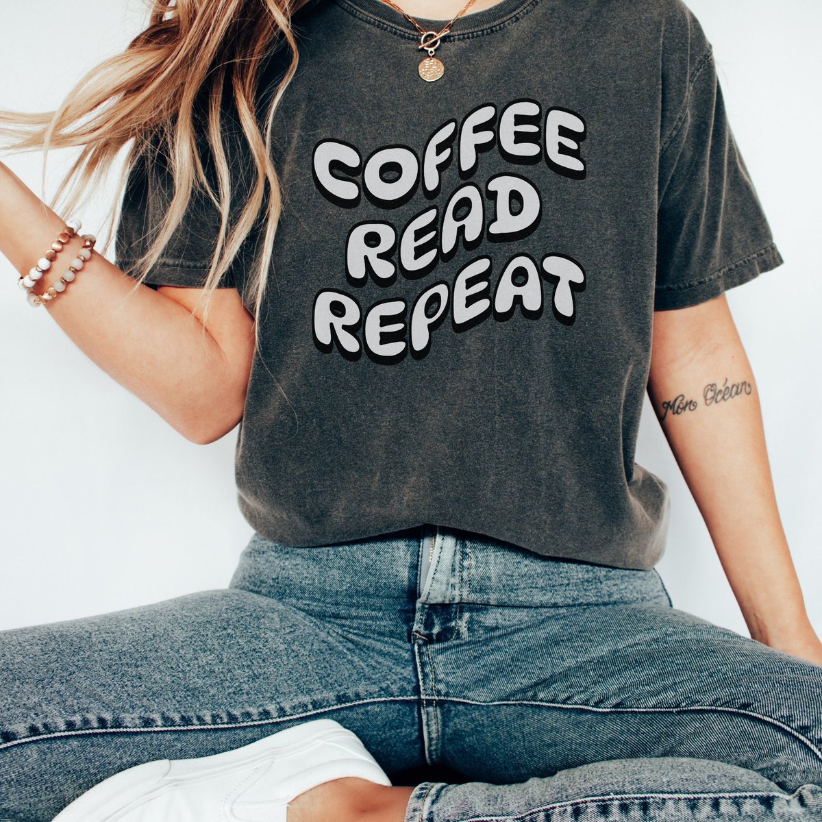 Excited to share the latest addition to my #etsy shop: Coffee, Read, Repeat, Reading Tshirt, Coffee Lover Shirt, Teachers Shirt, Library Shirt etsy.me/3HLNL55 #coffee #read #repeat #readingtshirt #coffeelovershirt #teachersshirt #libraryshirt #booklover #coffee